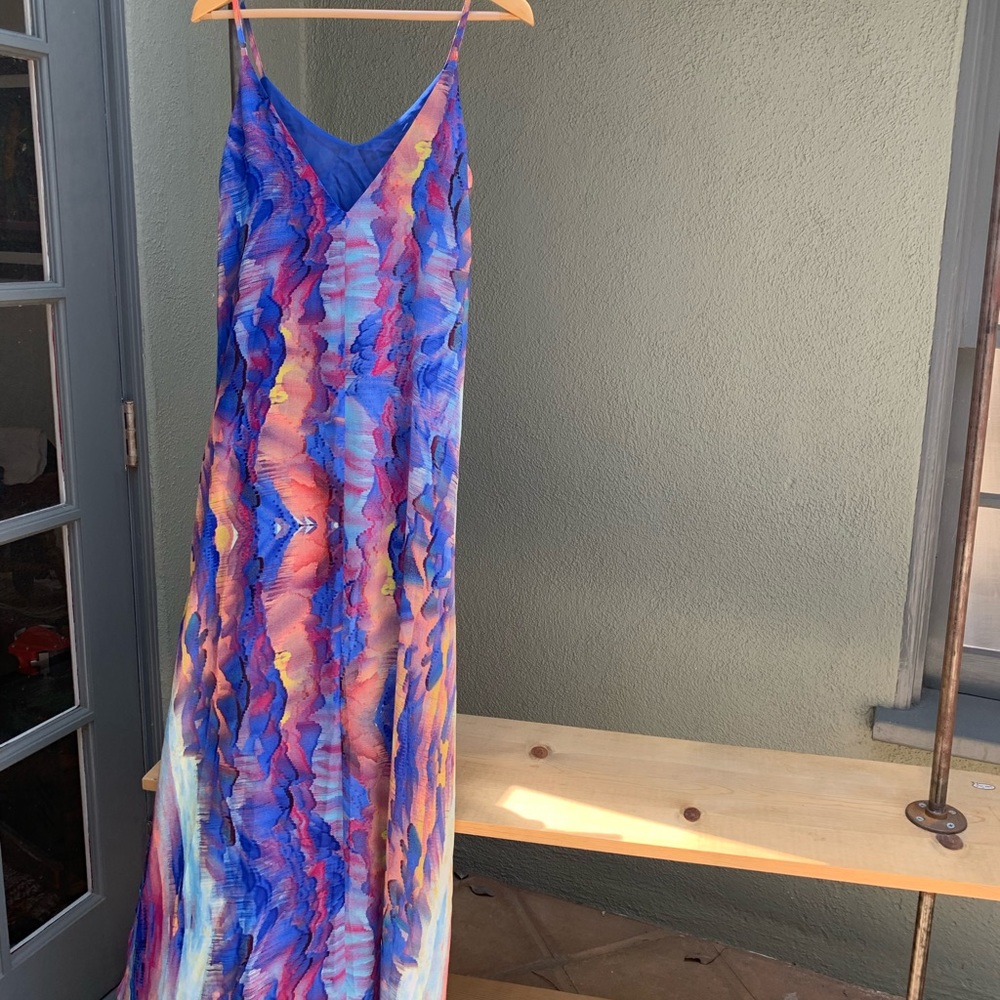 Lulu’s shift maxi blue multi